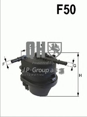 JP GROUP 1518701009 -  Топливный фильтр